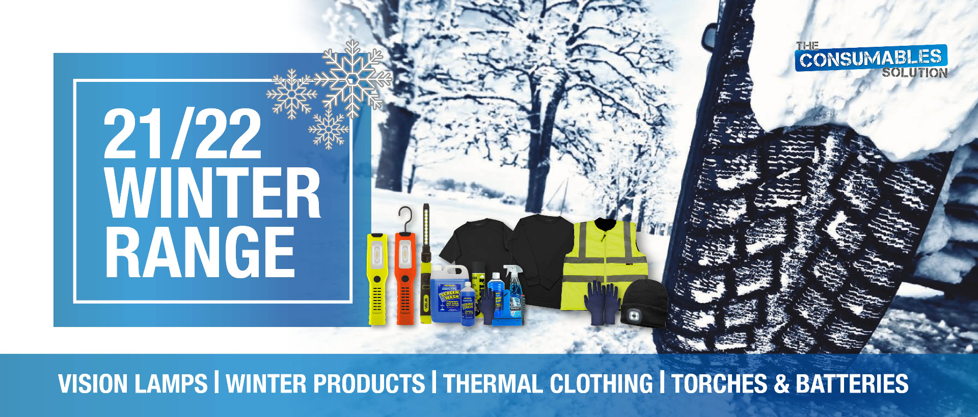 21/22 Winter Range - Vision lamps, Winter Products, Thermal Clothing, Torches and Batteries