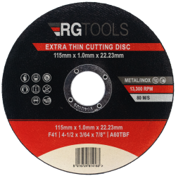RG Tools 115mm x 1 Thin Cutting Discs
