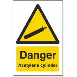 Danger Acetylene Cylinder