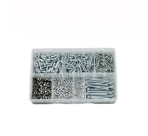 thumbnail image 2 of Steel BA Screws & Nuts Assortment - Round Head, 300 Pairs In Various Sizes 2 of 6
