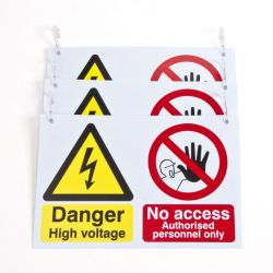 High Voltage Signs for Chains